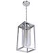 Neo 1 Light 7.88 inch Satin Aluminum Outdoor Pendant
