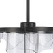 Estrella LED 12.63 inch Flat Black Pendant Ceiling Light, 3 Arm