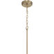 Pleated 1 Light 14 inch Premium Bronze Pendant Ceiling Light
