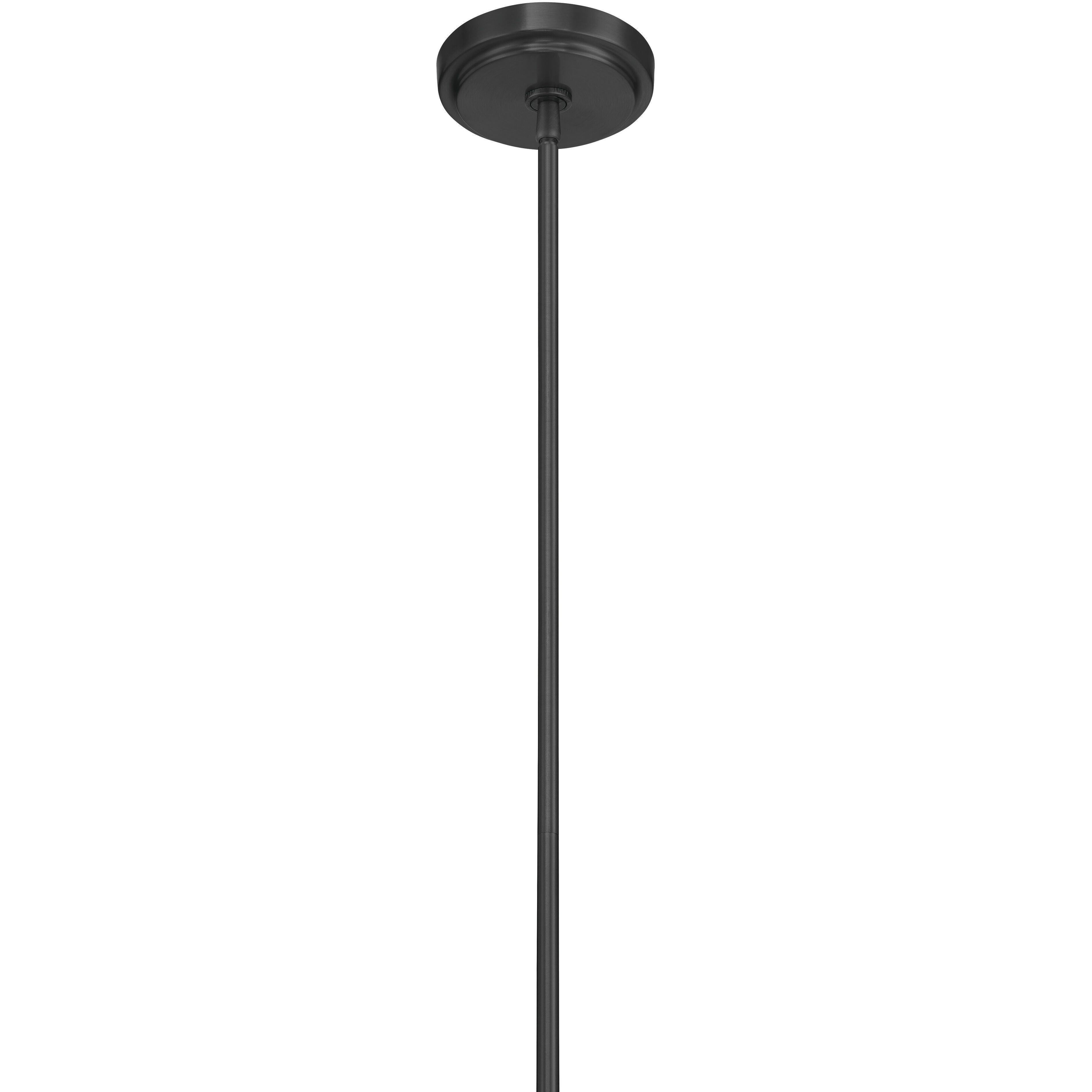 Pleated 3 Light 14 inch Flat Black Island Light Ceiling Light