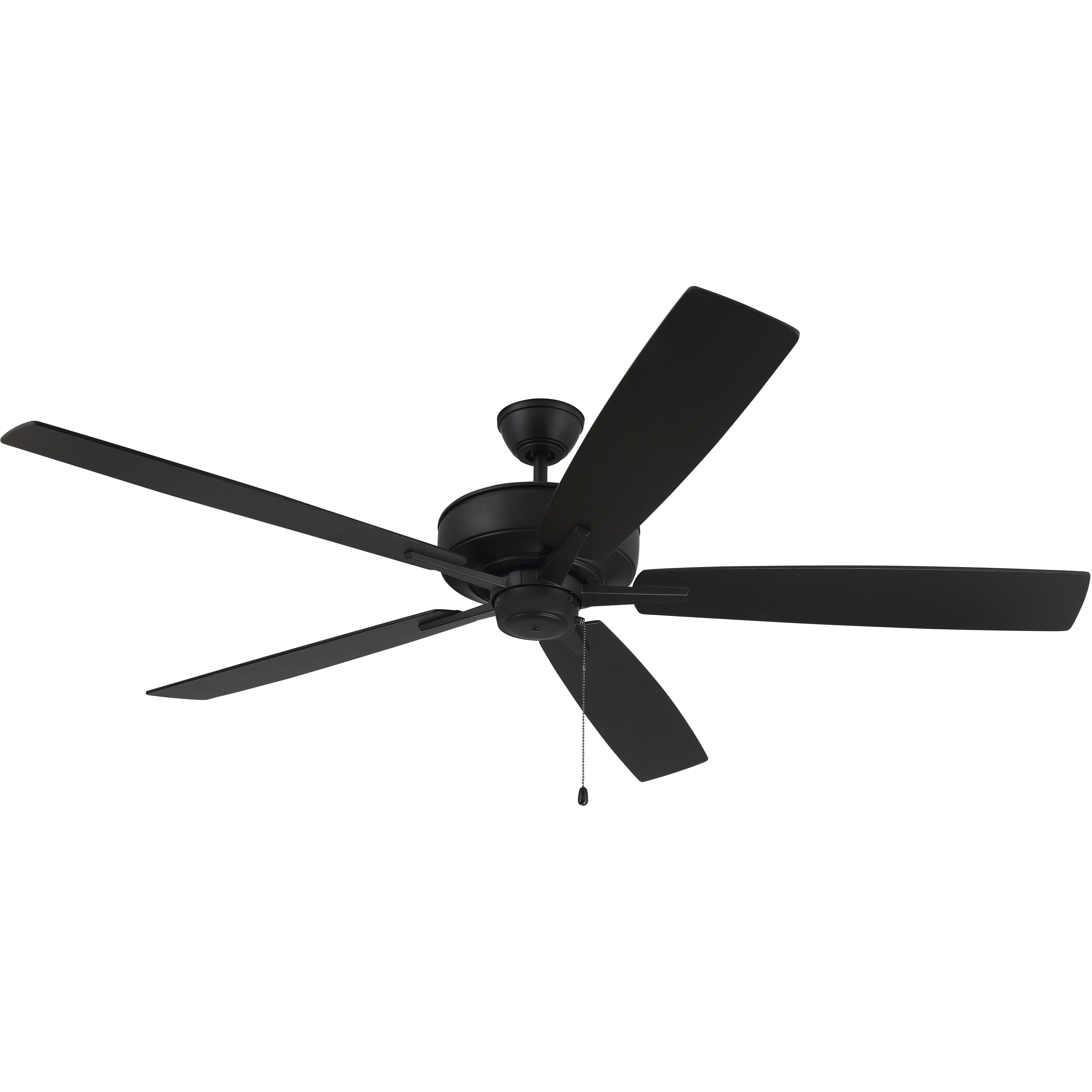 Super Pro 60 inch Flat Black with Flat Black/Greywood Blades Contractor Ceiling Fan