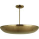 Isabel 5 Light 32 inch Satin Brass Convertible Semi-Flush Ceiling Light