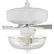 Pro Plus 101 52 inch White with White/Washed Oak Blades Contractor Ceiling Fan
