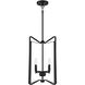 Shayna 4 Light 15 inch Flat Black Foyer Light Ceiling Light