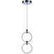 Context LED 5.13 inch Chrome Pendant Ceiling Light