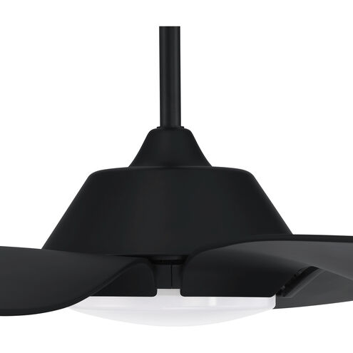 Zoom 66 inch Flat Black with Flat Black/Flat Black Blades Ceiling Fan