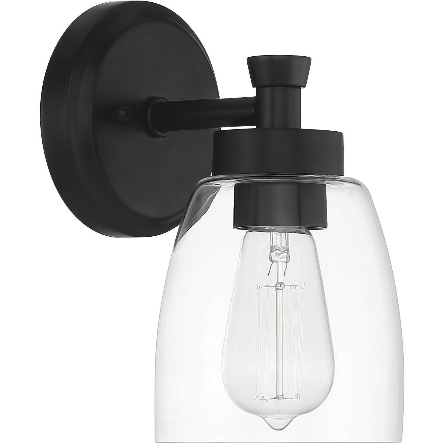 Henning 1 Light 5 inch Flat Black Wall Sconce Wall Light