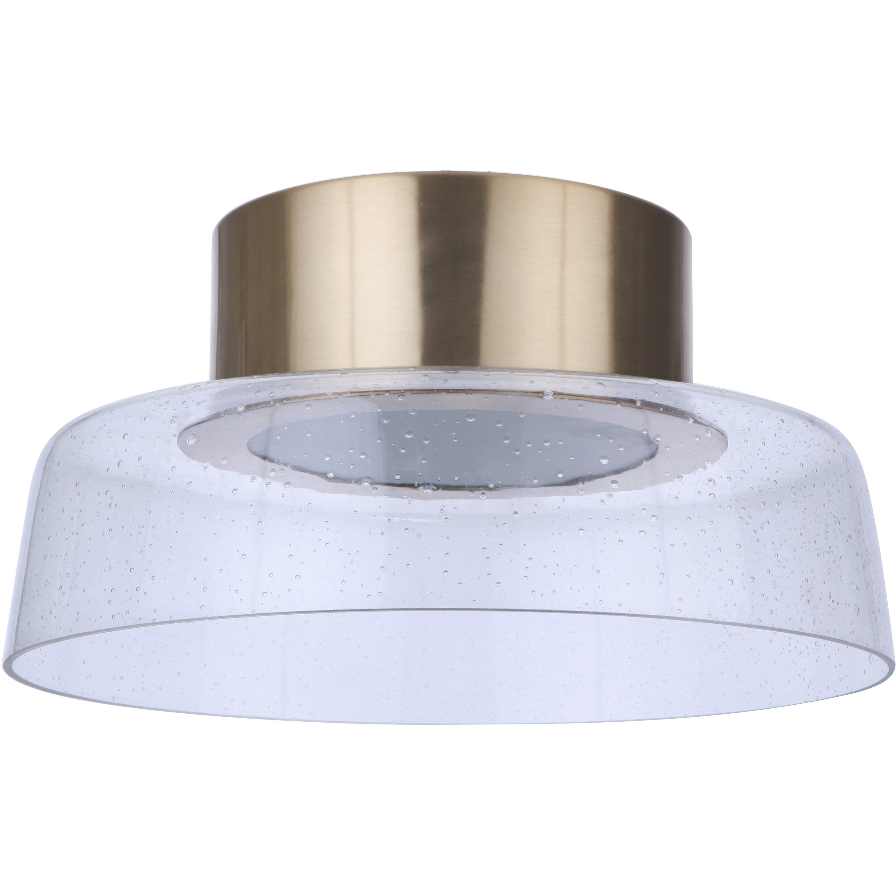 Centric LED 10.5 inch Satin Brass Flushmount Ceiling Light