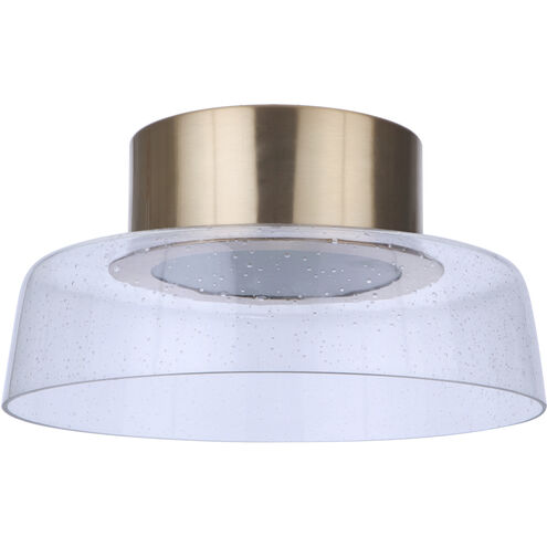 Centric LED 11 inch Satin Brass Flushmount Ceiling Light