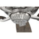 Forum 52 inch Brushed Polished Nickel with Dark Cedar/Weathered Mesquite Blades Ceiling Fan