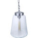 Laclede 1 Light 9.3 inch Satin Aluminum Outdoor Pendant