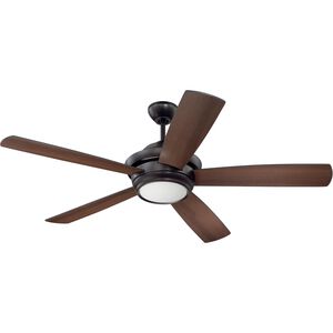 Tempo 52 inch Oiled Bronze with Reversible Oiled Bronze and Walnut Blades Ceiling Fan