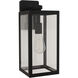 Harris 1 Light 6.5 inch Textured Black Outdoor Lantern