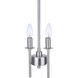 Larrson 2 Light 5.63 inch Brushed Polished Nickel Mini Pendant Ceiling Light