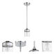 Wrenn 1 Light 5.12 inch Chrome Mini Pendant Ceiling Light