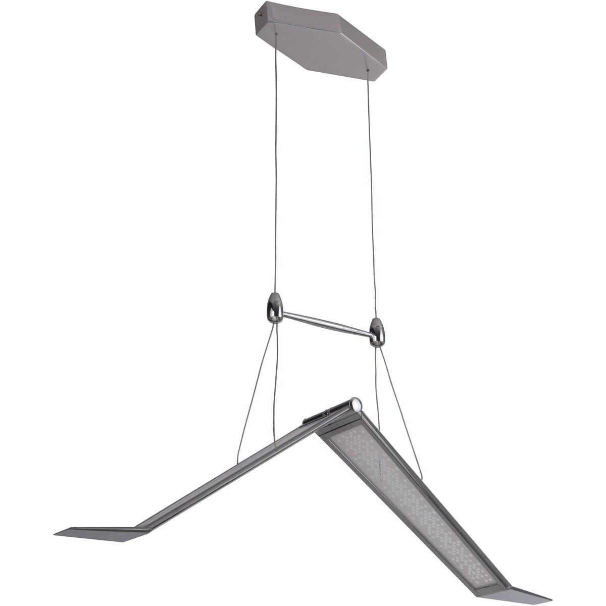 Jetstream LED 5 inch Chrome Chandelier Ceiling Light, Medium