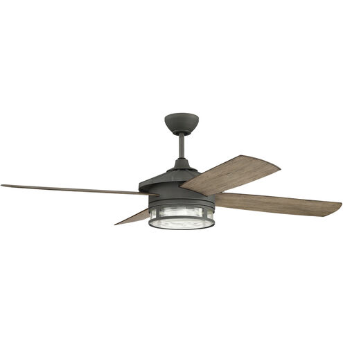 Stockman 52 inch Aged Galvanized with Driftwood Blades Indoor/Outdoor Ceiling Fan