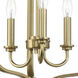 Bolden 3 Light 14 inch Satin Brass Foyer Pendant Ceiling Light