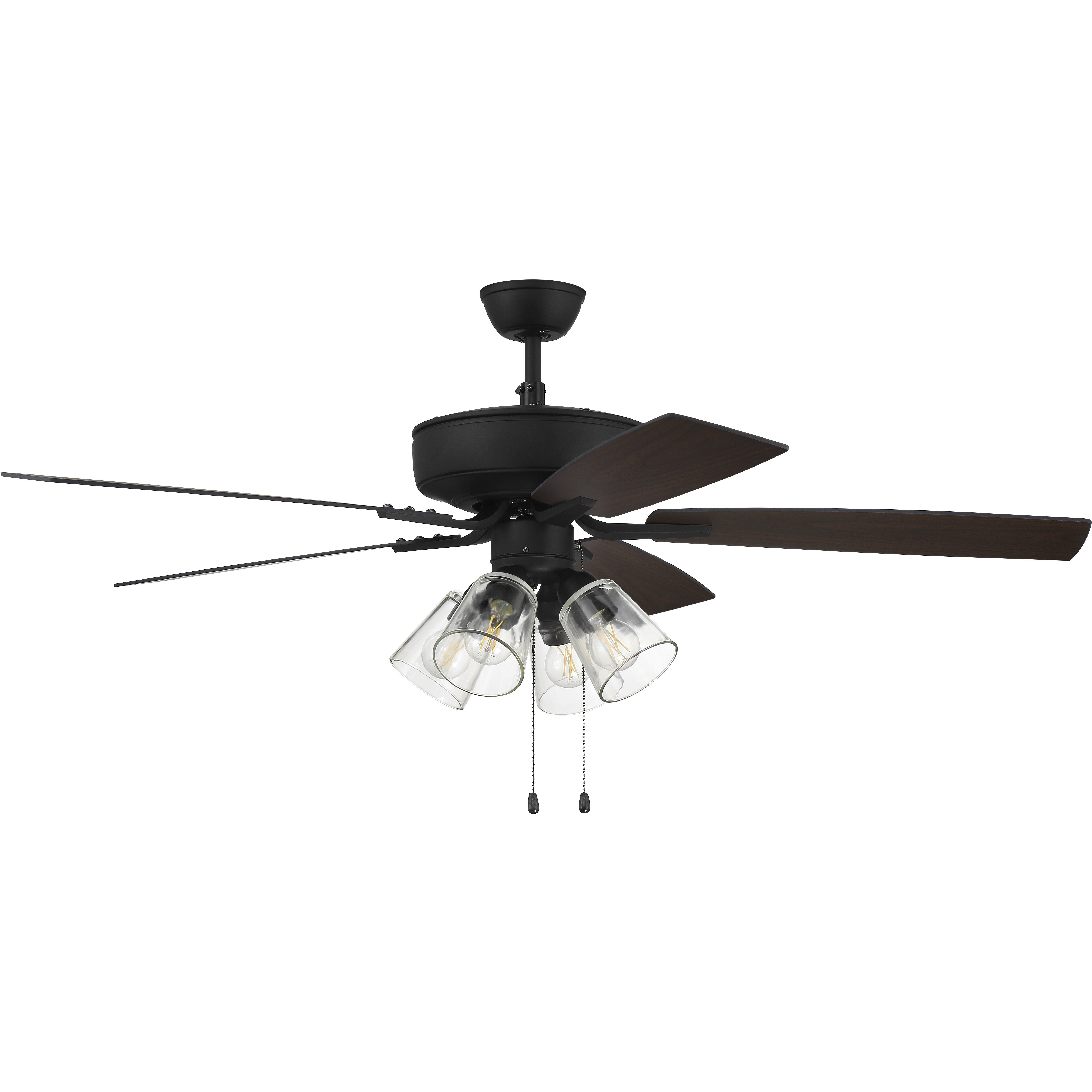 Pro Plus 104 52 inch Espresso with Espresso/Walnut Blades Contractor Ceiling Fan