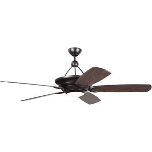 Vesta 60 inch Oiled Bronze with Oiled Bronze/Mahogany Blades Ceiling Fan
