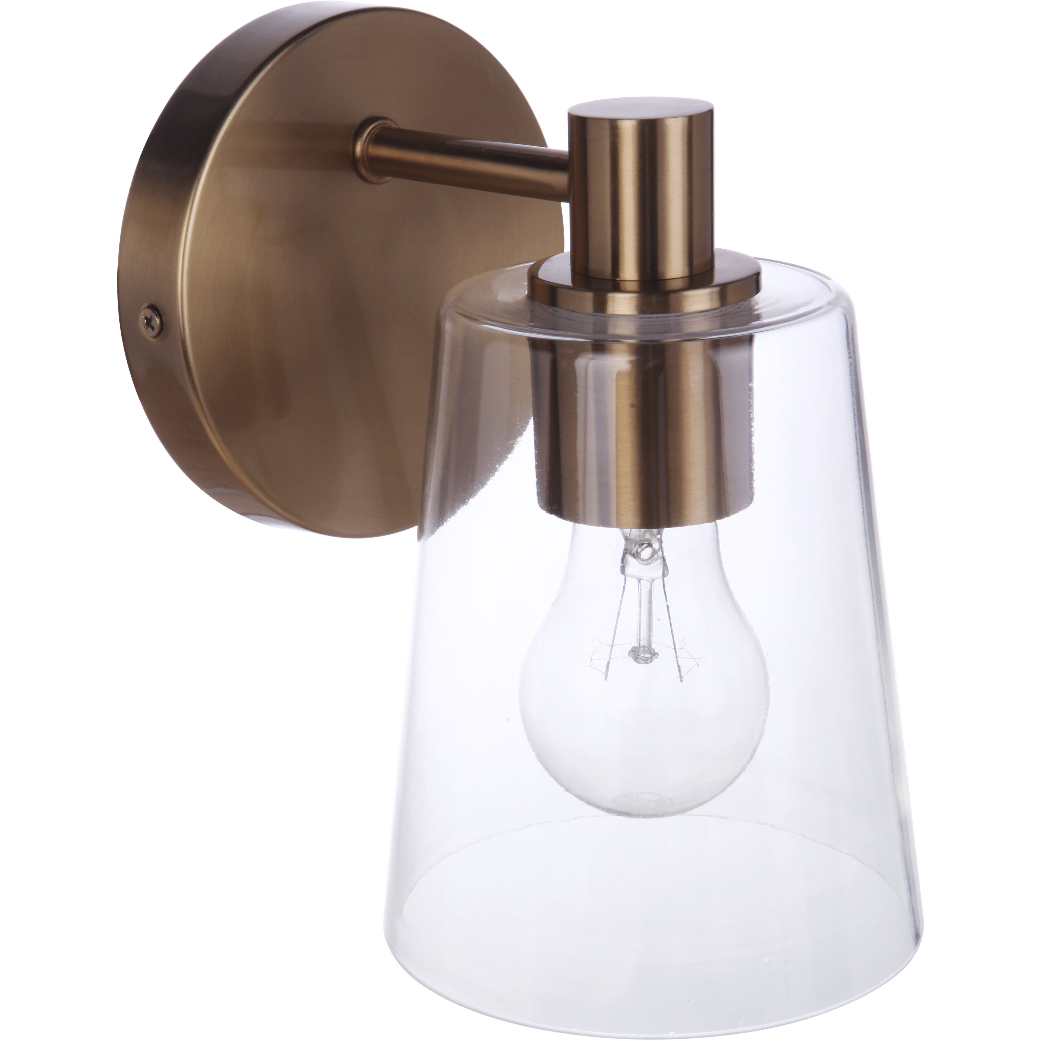Emilio 1 Light 5 inch Satin Brass Wall Sconce Wall Light