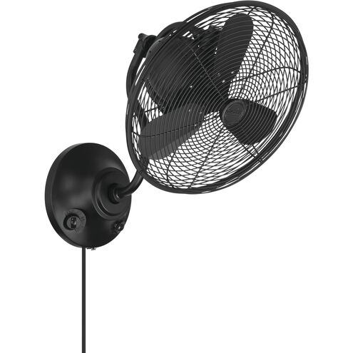 Bellows I 14 inch Flat Black Indoor/Outdoor Fan