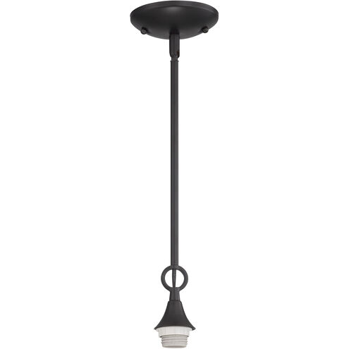 Design-a-fixture Matte Black Mini Pendant Hardware, Shades Not Included