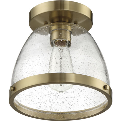 Lodie 1 Light 10 inch Satin Brass Flushmount Ceiling Light