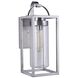 Neo 1 Light 17 inch Satin Aluminum Outdoor Wall Lantern