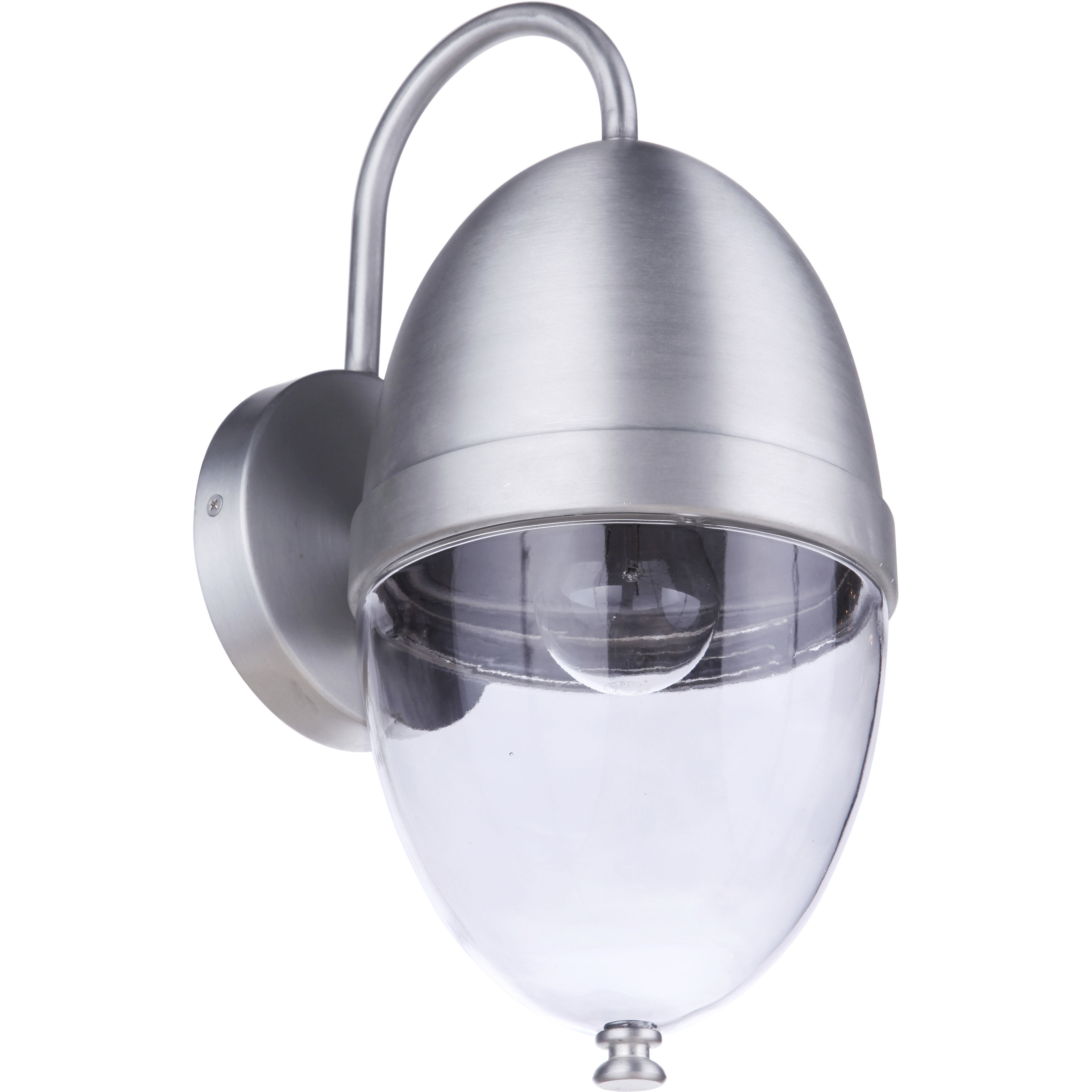 Sivo Outdoor Wall Mount in Satin Aluminum, Medium