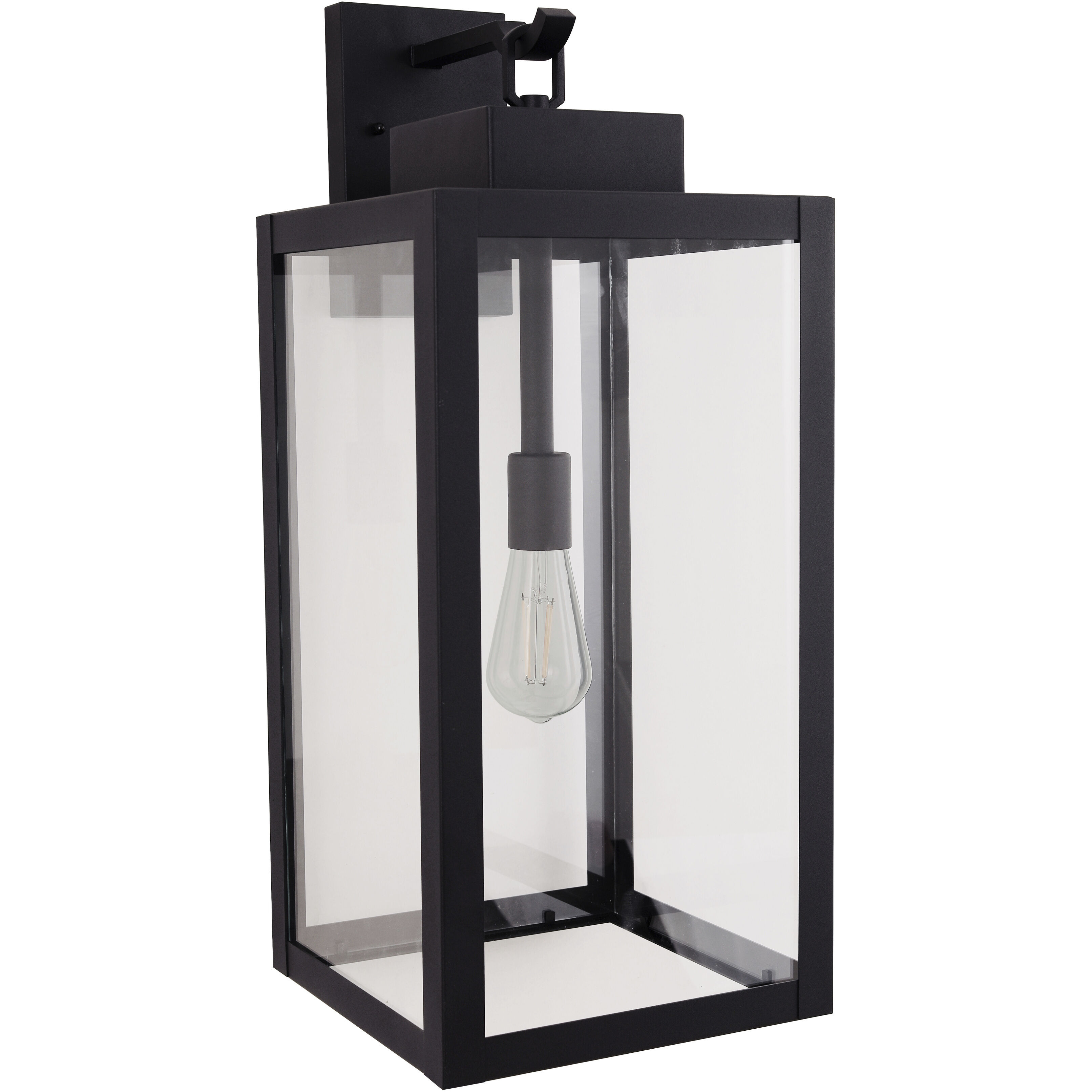 Marin 1 Light 10 inch Textured Black Outdoor Lantern