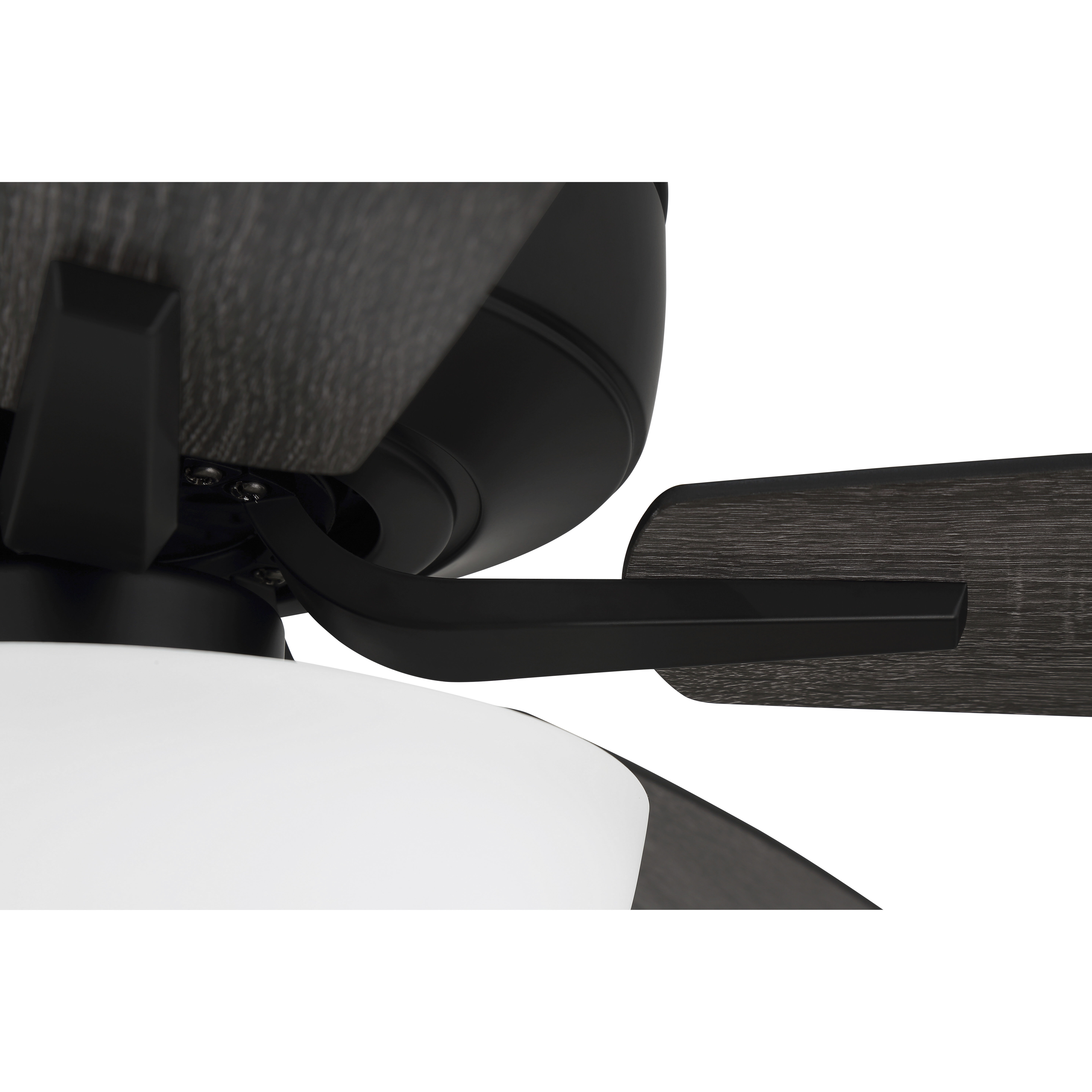 Pro Plus 211 52 inch Flat Black with Flat Black/Grey Wood Blades Contractor Ceiling Fan in Flat Black/Greywood