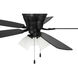 Wheeler 52 inch Flat Black with Flat Black/Greywood Blades Fan