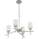 Cadence 4 Light 24.75 inch Satin Nickel Chandelier Ceiling Light