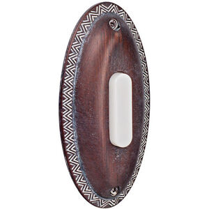 Oval Rustic Brick Push Button