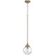 Reflection 1 Light 8 inch Premium Bronze Mini Pendant Ceiling Light