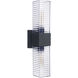 Ridge 2 Light 18 inch Midnight Outdoor Wall Sconce