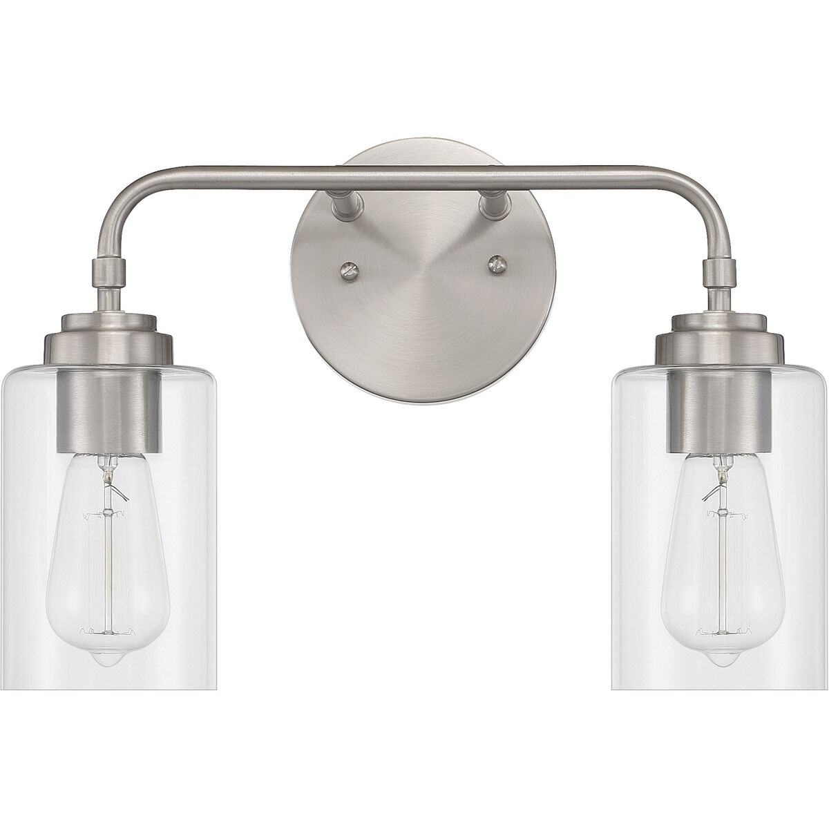 Stowe 2 Light 15 inch Brushed Polished Nickel Vanity Light Wall Light