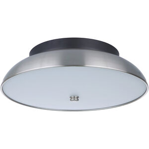 Soul LED 13 inch Flat Black / Brushed Polished Nickel Flushmount Ceiling Light