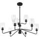 Shayna 9 Light 39 inch Flat Black Chandelier Ceiling Light