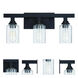 Neighborhood Chicago 3 Light 22 inch Flat Black Vanity Light Wall Light