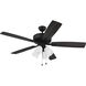 Pro Plus 114 52 inch Flat Black with Flat Black/Grey Wood Blades Contractor Ceiling Fan