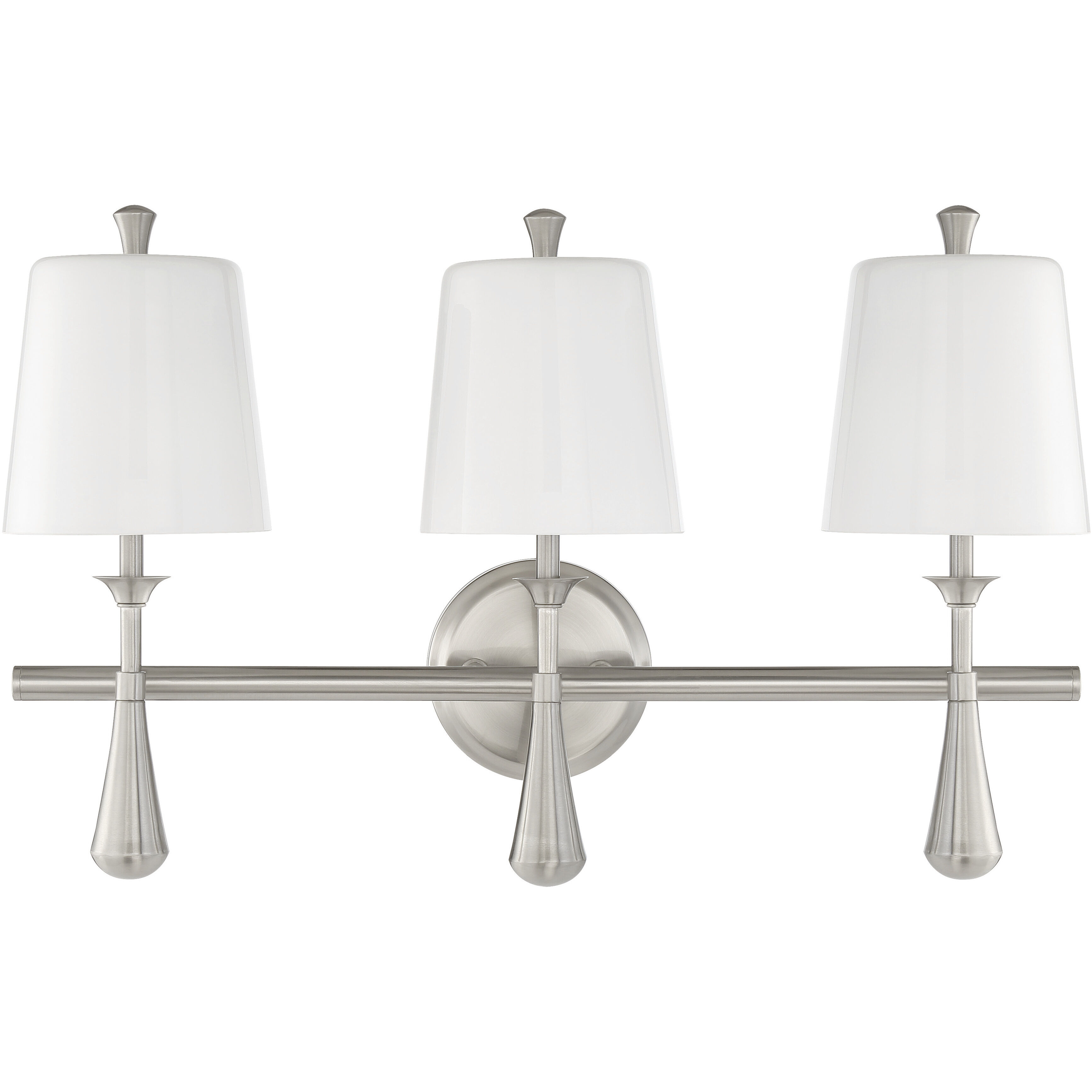 Palmer 3 Light 23 inch Brushed Polished Nickel Vanity Light Wall Light