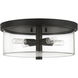 Hailie 4 Light 15 inch Flat Black Flushmount Ceiling Light