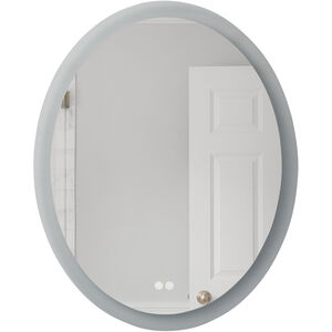 Lighted 30 X 24 inch White Mirror, Oval