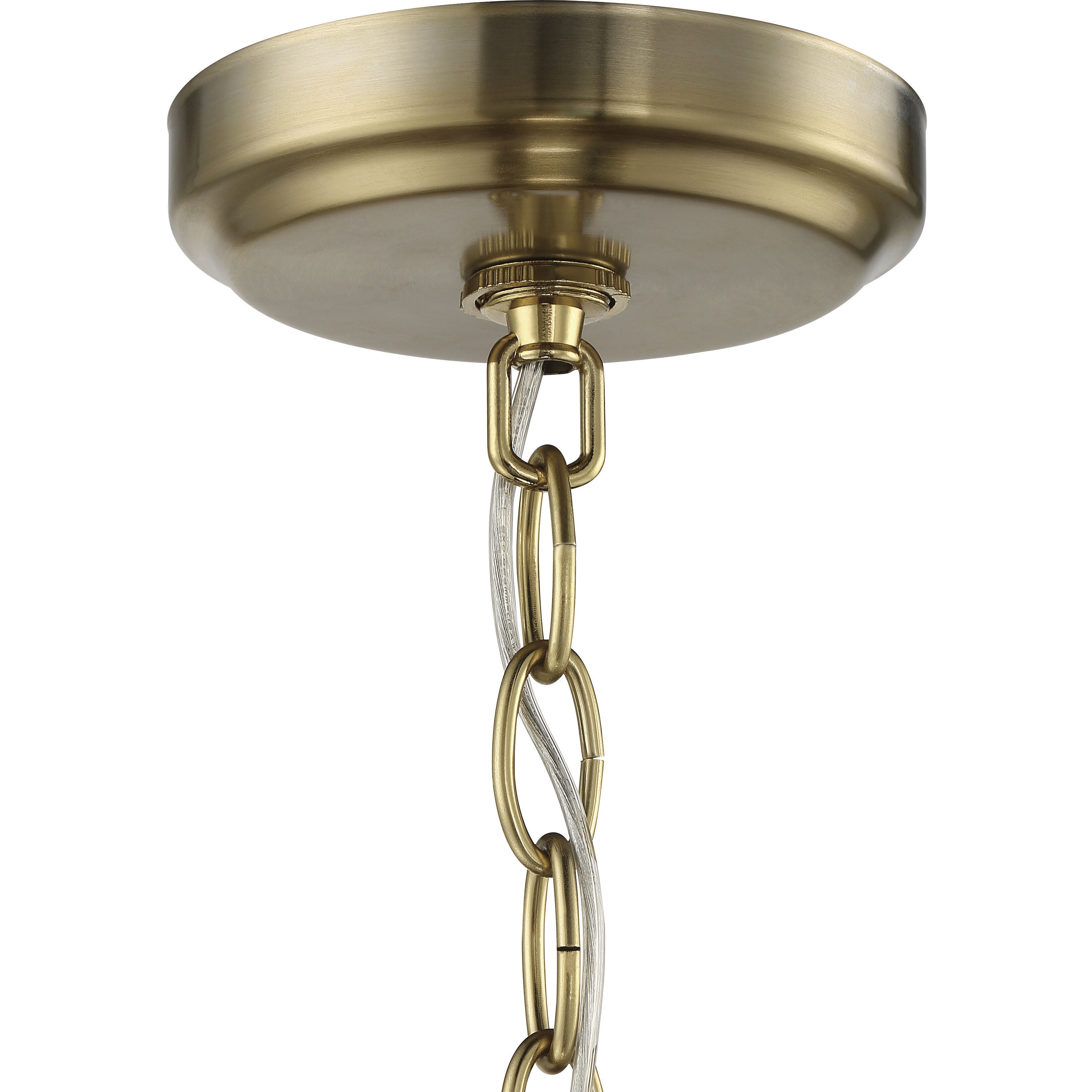 Stanza 6 Light 26 inch Brushed Polished Nickel / Satin Brass Chandelier Ceiling Light