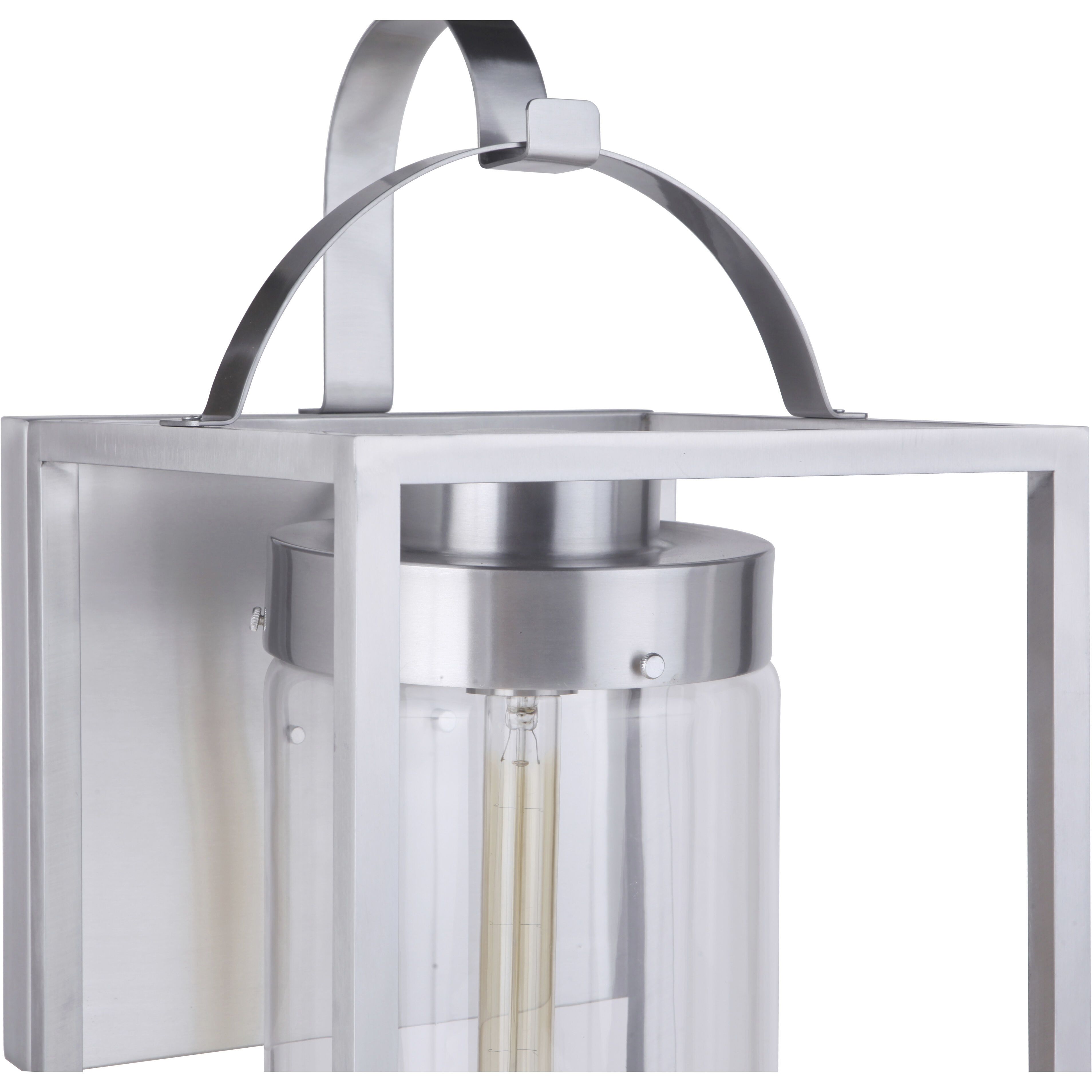 Neo 1 Light 28 inch Satin Aluminum Outdoor Wall Lantern