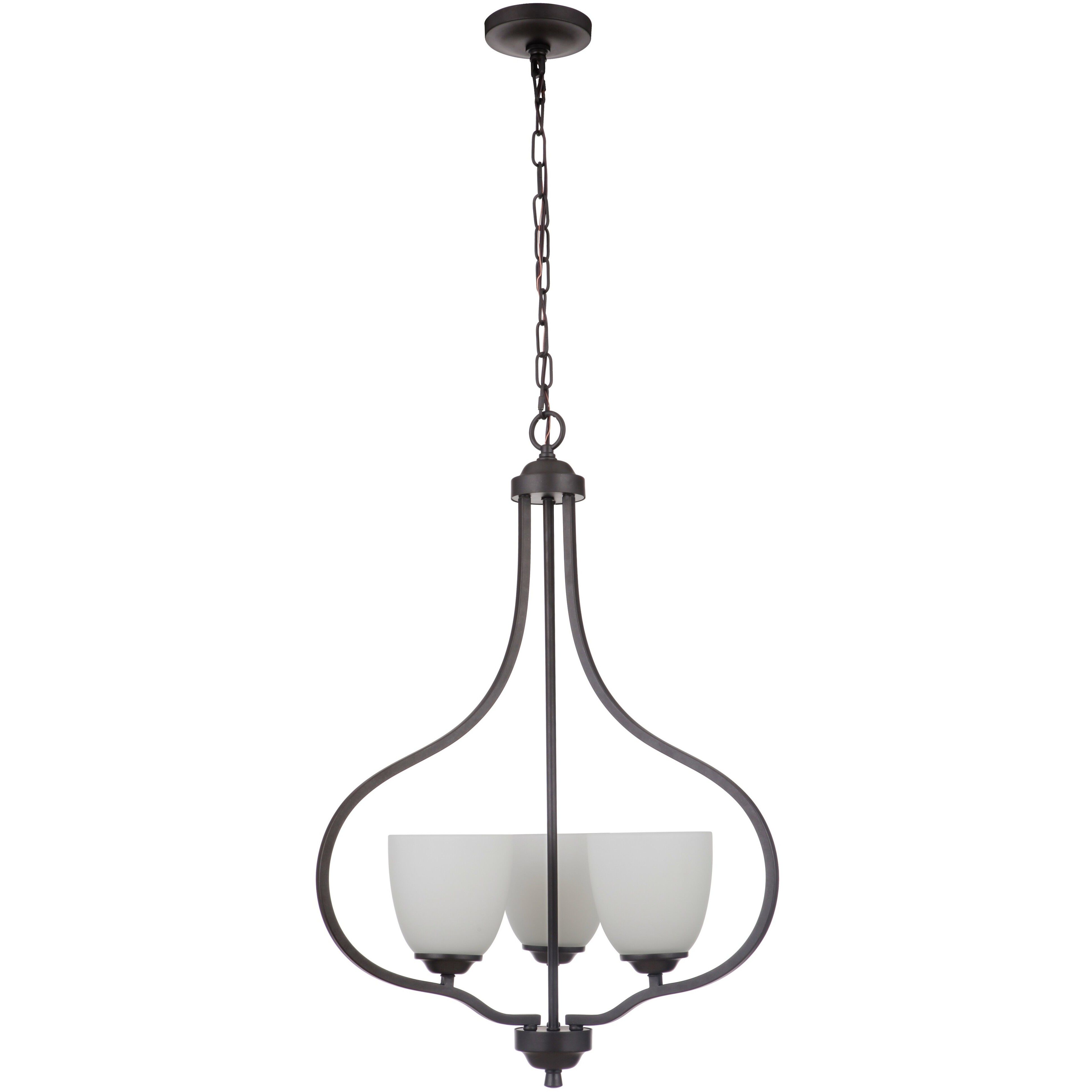 Neighborhood Serene 3 Light 22.5 inch Espresso Foyer Light Ceiling Light in Clear Seeded, Neighborhood Collection