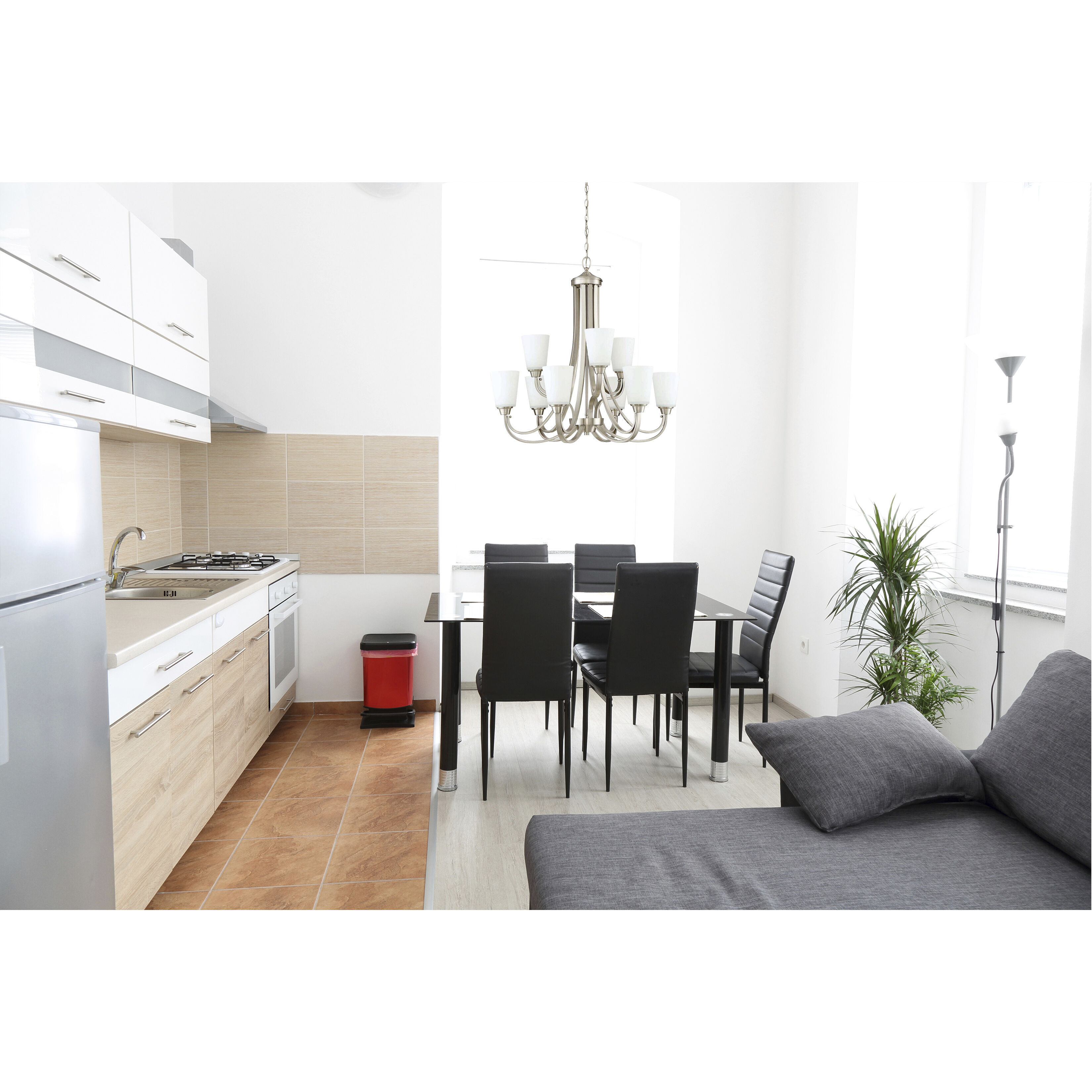 Grace 9 Light 32 inch Brushed Polished Nickel Chandelier Ceiling Light in White Frosted Glass, Jeremiah