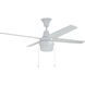 Connery 48 inch White with White/Whitewash Blades Fan